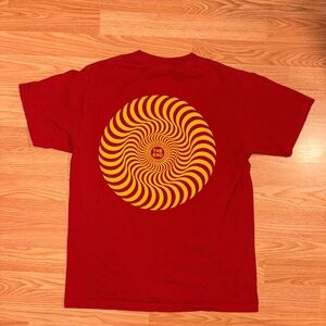Spitfire Supreme Red and Yellow Swirl Tee